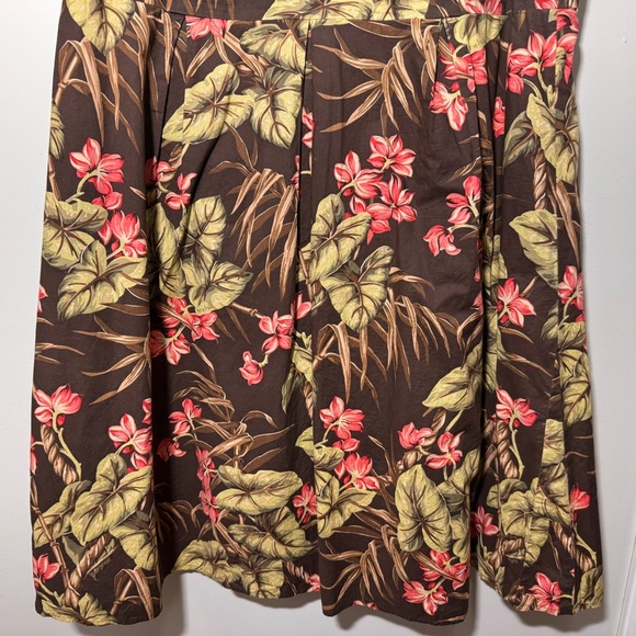 Jones New York Vneck Tropical Floral Print Midi Dress Size 20 - Picture 3 of 9